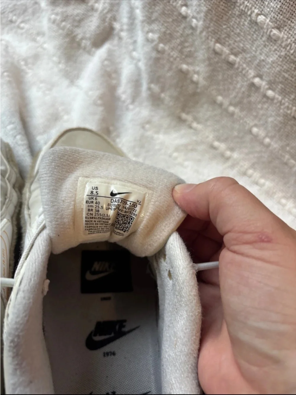Nike Women's Air Max Sneakers in Cream and Beige